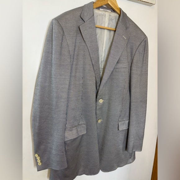 Ermenegildo Zegna Silk Cotton Striped Stretch Sport Coat - Picture 12 of 12